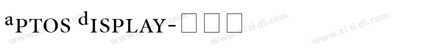 Aptos Display字体转换